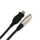 USB Microphone Cable XLR female to USB Male 3 meters (9.8 ft) Microphone MIC Link Cable Studio Audio Adapter Connector