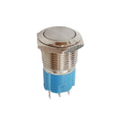 Waterproof 16mm Mini Nickel Plated Brass Starter Switch Self-locking Latching Push Button Switch multi use