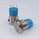 Waterproof 16mm Mini Nickel Plated Brass Starter Switch Self-locking Latching Push Button Switch multi use
