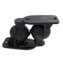 2Pieces Surround Adjustable Satellite Speaker Wall Mount Stand Bracket Black