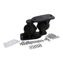 2Pieces Surround Adjustable Satellite Speaker Wall Mount Stand Bracket Black