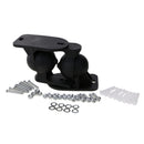 2Pieces Surround Adjustable Satellite Speaker Wall Mount Stand Bracket Black