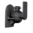 2Pieces Surround Adjustable Satellite Speaker Wall Mount Stand Bracket Black