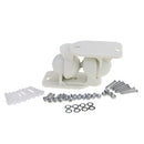 2Pieces Surround Adjustable Satellite Speaker Wall Mount Stand Bracket White