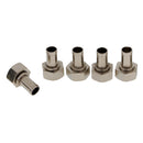 10 Pieces F Type Satellite Cable TV Connector Heads Adapter with Aluminium Rings