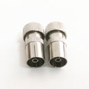 10 Pieces 9.5mm RF Female TV Signal Aerial Cable Adaptor Coaxial Connector Plug