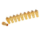 10 Pieces TV Aerial Male Connectors Coaxial RF Cable Plug Grip End Adapter Coupler