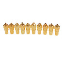 10 Pieces TV Aerial Male Connectors Coaxial RF Cable Plug Grip End Adapter Coupler