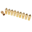 10 Pieces TV Aerial Female Connectors Coaxial RF Cable Plug Grip End Adapter Coupler