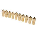 10 Pieces TV Aerial Female Connectors Coaxial RF Cable Plug Grip End Adapter Coupler