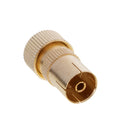 10 Pieces TV Aerial Female Connectors Coaxial RF Cable Plug Grip End Adapter Coupler