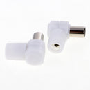 10 Pieces Right Angle RF Male Connector Plug For RG6 Coaxial Cable TV Aerial Signal