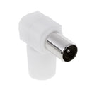 10 Pieces Right Angle RF Male Connector Plug For RG6 Coaxial Cable TV Aerial Signal