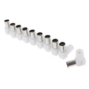 10 Pieces Right Angle 90 Degree RF Coaxial Coax TV Aerial Female Connector Plug
