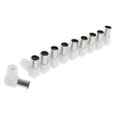 10 Pieces Right Angle 90 Degree RF Coaxial Coax TV Aerial Female Connector Plug