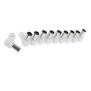 10 Pieces Right Angle 90 Degree RF Coaxial Coax TV Aerial Female Connector Plug