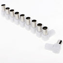 10 Pieces Right Angle 90 Degree RF Coaxial Coax TV Aerial Female Connector Plug