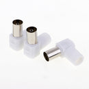 10 Pieces Right Angle 90 Degree RF Coaxial Coax TV Aerial Female Connector Plug
