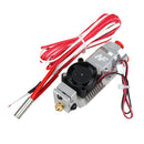 3 in 1 out Hotend Extruder, Metal Remote 0.4/1.75mm Nozzle with Wire Extrusion Head Repair Part for 3D Printer