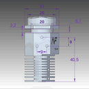 3 in 1 out Hotend Extruder, Metal Remote 0.4/1.75mm Nozzle with Wire Extrusion Head Repair Part for 3D Printer
