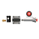 3D Printer Integrated Heat Bed V6 Extruder Head Kit + Remote Feed Nozzle + 12V Cooling Fan