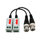 Easy Installation CCTV BNC Video Balun Transceiver Cable 100x100x10mm Black
