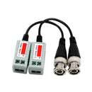 Easy Installation CCTV BNC Video Balun Transceiver Cable 100x100x10mm Black