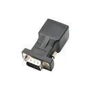 DB9 RS232 Male to RJ45 Female Adapter COM Port to LAN Ethernet Port Converter