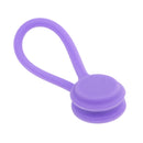 3Pack Earphone Cable Winders,Silicone Rubber Magnetic Corder Winders Wrap, String Cable Ties for Management of Headset Cables,Bookmarks,Keychain A