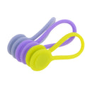 3Pack Earphone Cable Winders,Silicone Rubber Magnetic Corder Winders Wrap, String Cable Ties for Management of Headset Cables,Bookmarks,Keychain A
