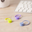 3Pack Earphone Cable Winders,Silicone Rubber Magnetic Corder Winders Wrap, String Cable Ties for Management of Headset Cables,Bookmarks,Keychain C