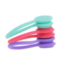3Pack Earphone Cable Winders,Silicone Rubber Magnetic Corder Winders Wrap, String Cable Ties for Management of Headset Cables,Bookmarks,Keychain D