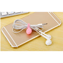 3Pack Earphone Cable Winders,Silicone Rubber Magnetic Corder Winders Wrap, String Cable Ties for Management of Headset Cables,Bookmarks,Keychain D