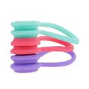 3Pack Earphone Cable Winders,Silicone Rubber Magnetic Corder Winders Wrap, String Cable Ties for Management of Headset Cables,Bookmarks,Keychain D