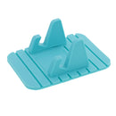 In Car Dashboard Silicone Non-slip Mat Sticky Pad Dash Mat Cell Phone Mount Holder Cradle Dock For Smartphones Blue