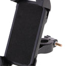 Bike Mount, Universal Adjustable Bicycle Cell Phone Holder Cradle Stand for Motorcycle Rack Handlebar Smartphone GPS Navigation 360 Degree Rotation Black