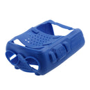 Silicone Walkie Talkie Radio Case Bumper Pouch Bag for Bao feng BF-UV5R TYTF8 Blue