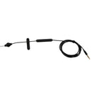 3.5mm In Ear Air Tube Anti-radiation Earphone Microphone Headphone Single Earpiece Black