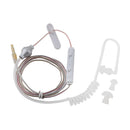 3.5mm In Ear Air Tube Anti-radiation Earphone Microphone Headphone Single Earpiece Clear