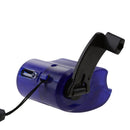 Mini Electric Power Emergency Charger Hand Crank Dynamo Power Supply with USB Port For MP3 / MP4 Player,Phones Blue