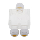 Waterproof Outdoor Clear External Gland Electrical Junction Box Underground Cable Line Wires Power Cord Connector Protection (3-way)
