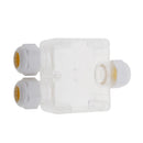 Waterproof Outdoor Clear External Gland Electrical Junction Box Underground Cable Line Wires Power Cord Connector Protection (3-way)