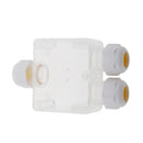 Waterproof Outdoor Clear External Gland Electrical Junction Box Underground Cable Line Wires Power Cord Connector Protection (3-way)