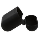 Black Silicone Case Cover Holder Pouch Holder Sleeve + White Anti-lost Ear Loop Strap Wrap For Earpods AirPods Earphones Charging Box