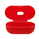 Red Silicone Rubber Shockproof Case Portector Cover + White Connect Rope Cable Strap for Apple Wireless Earphone iphone 7 7plus AirPods