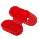 Red Silicone Rubber Shockproof Case Portector Cover + White Connect Rope Cable Strap for Apple Wireless Earphone iphone 7 7plus AirPods