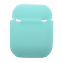 Green Silicone Rubber Shockproof Case Portector Cover + White Connect Rope Cable Strap for Apple Wireless Earphone iphone 7 7plus AirPods