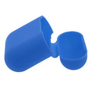 Blue Silicone Rubber Shockproof Case Portector Cover + White Connect Rope Cable Strap for Apple Wireless Earphone iphone 7 7plus AirPods