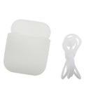 Luminous Silicone Rubber Shockproof Case Portector Cover + White Connect Rope Cable Strap for Apple Wireless Earphone iphone 7 7plus AirPods