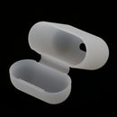 Clear Silicone Case Cover Holder Pouch Holder Sleeve + White Anti-lost Ear Loop Strap Wrap For Earpods AirPods Earphones Charging Box